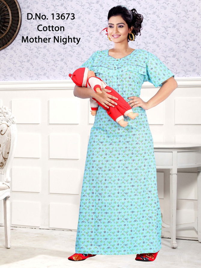 Seven Cross Mother Feeding Nighty Western Catalog